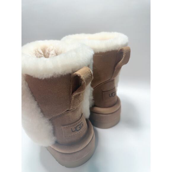 Ugg Classic Chillapeak Boots (Size 8) Platform Suede UggPlush Chestnut Brown NEW - Picture 5 of 7